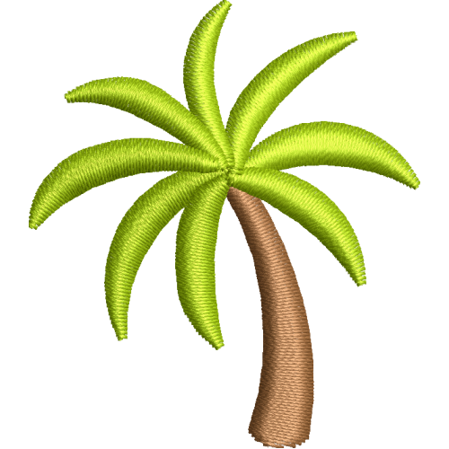 Palm tree embroidery design 33f