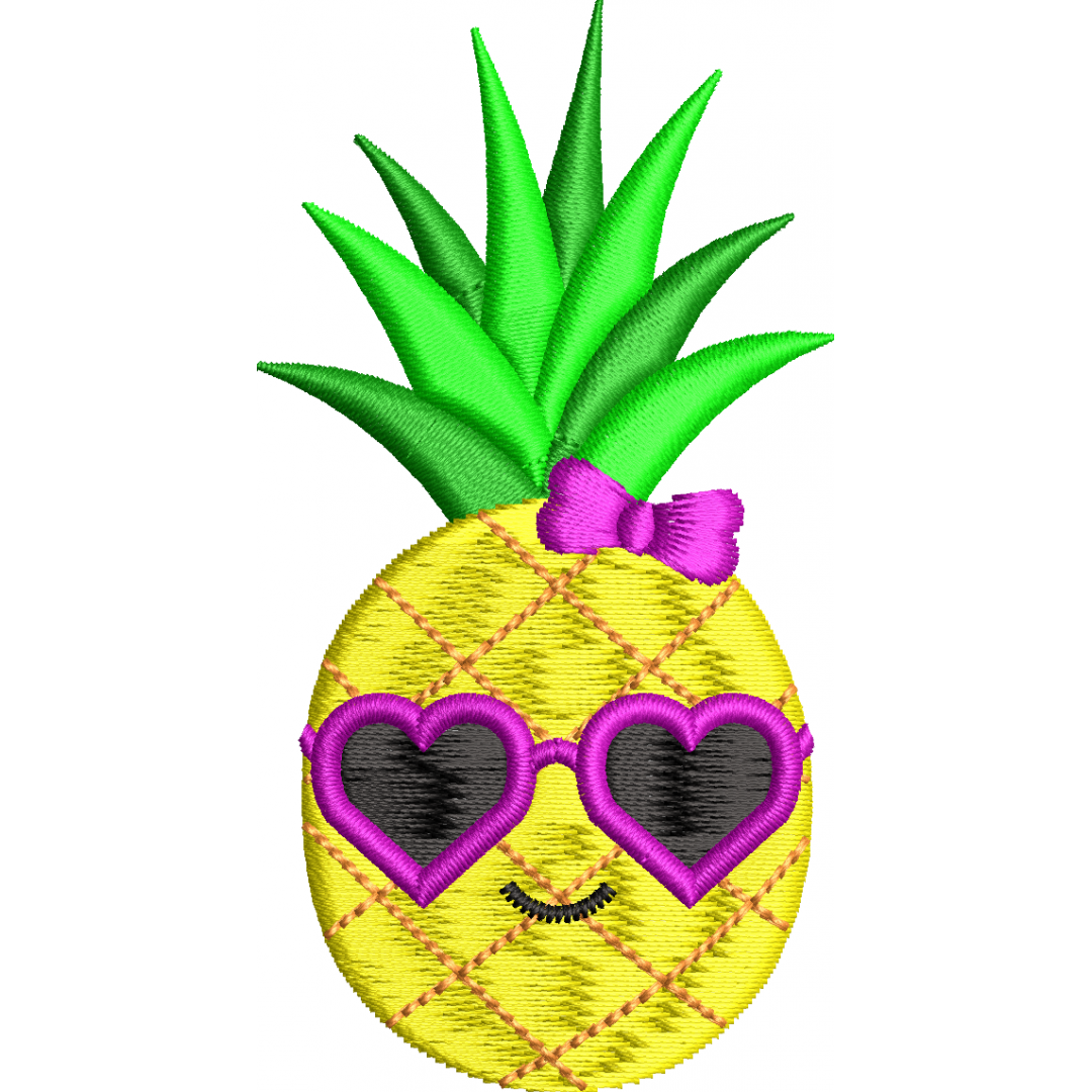 With pineapple 4f glasses