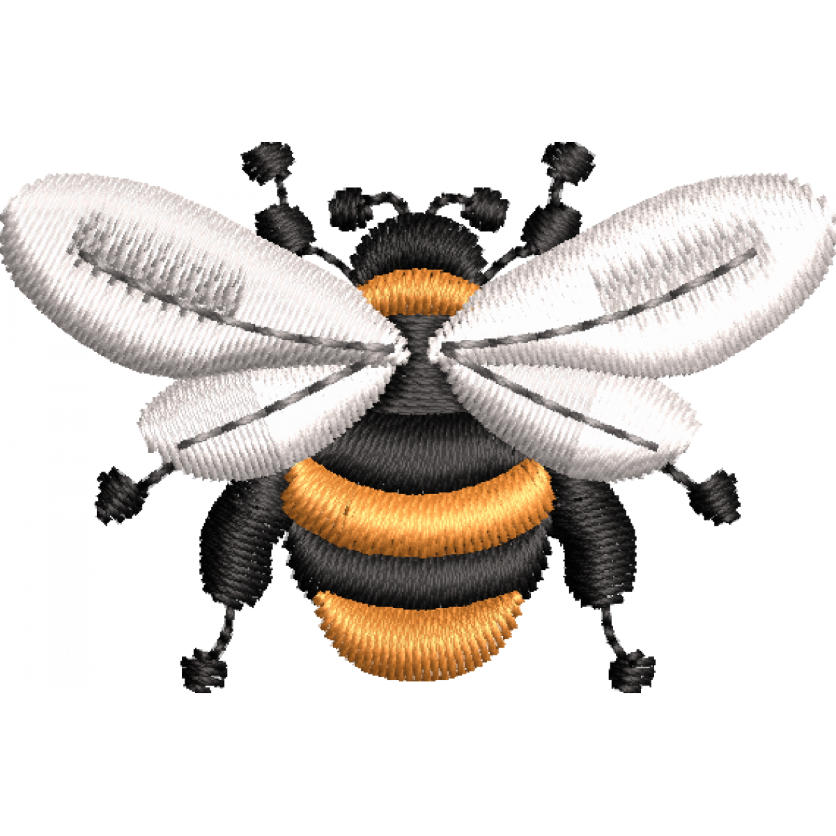 Bee embroidery design 9f