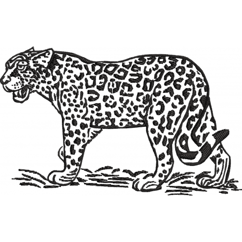 Lion leopard embroidery design 19f