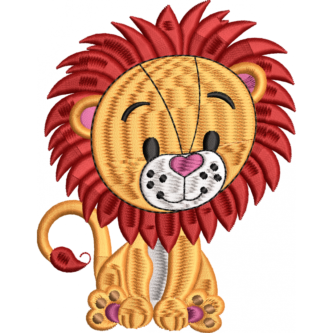 Lion embroidery design 20f