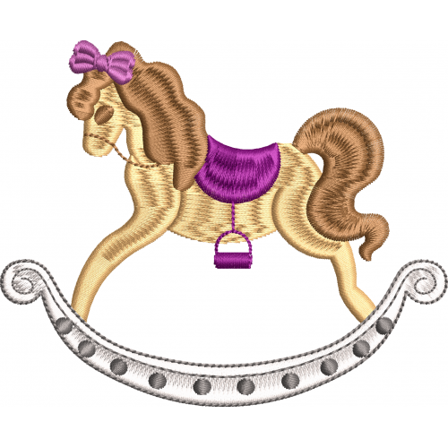 Horse 29f swinging embroidery design
