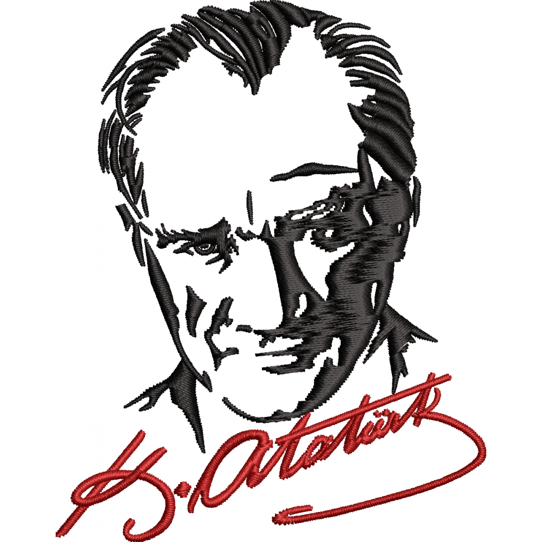 Ataturk signed a 2f portrait
