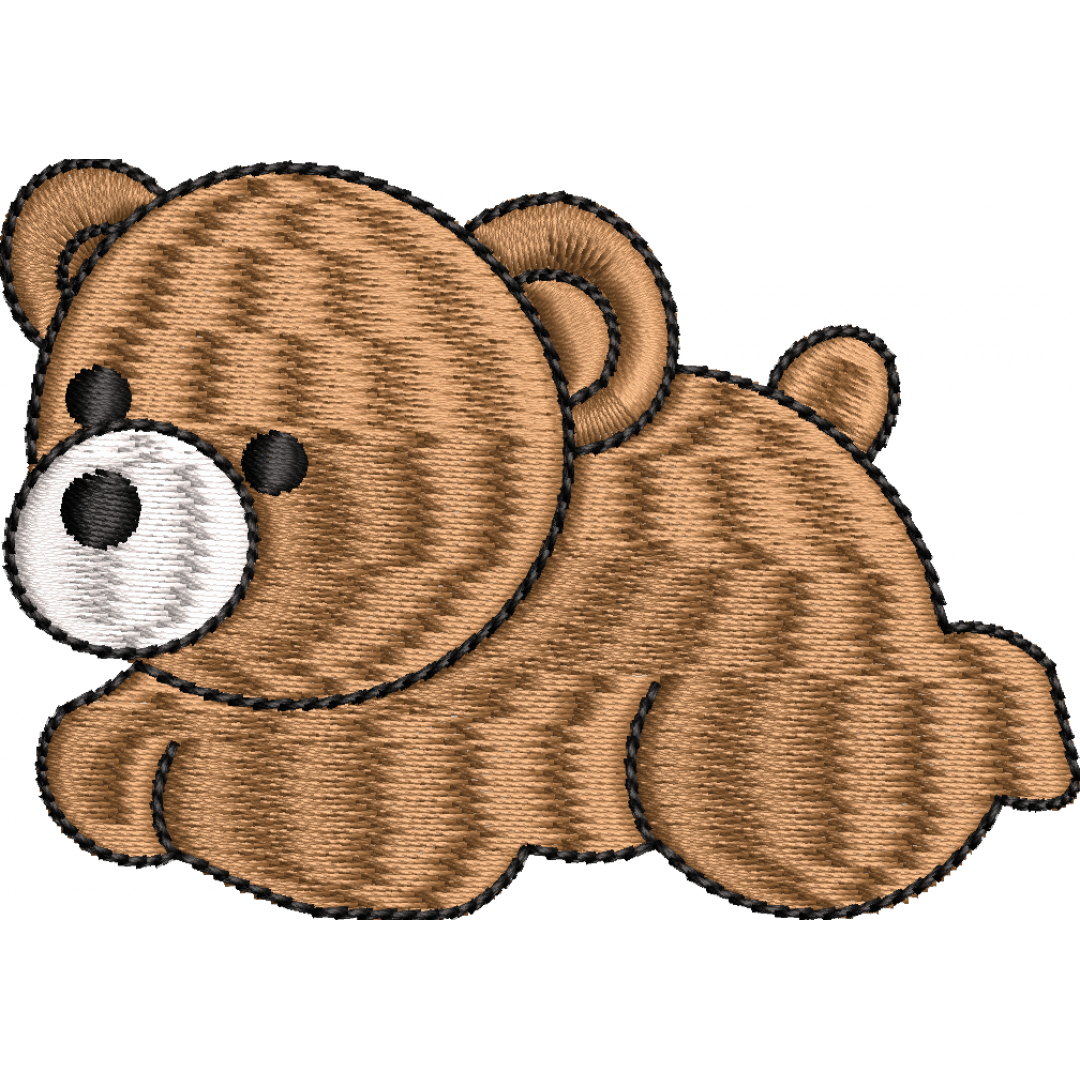 Bear embroidery design