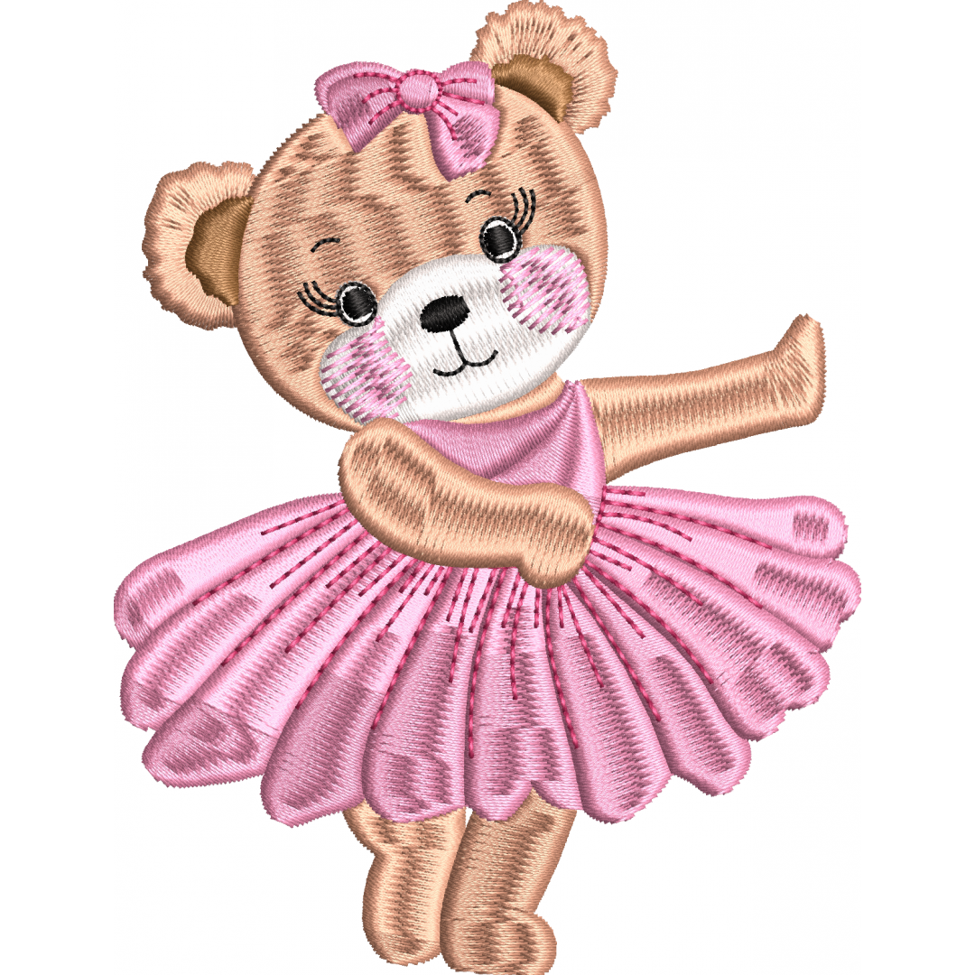 Bear embroidery design 33f