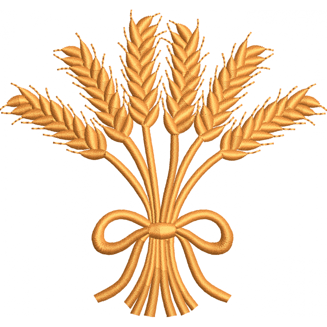 Wheat spike Embroidery design