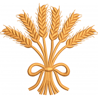 Wheat spike Embroidery design