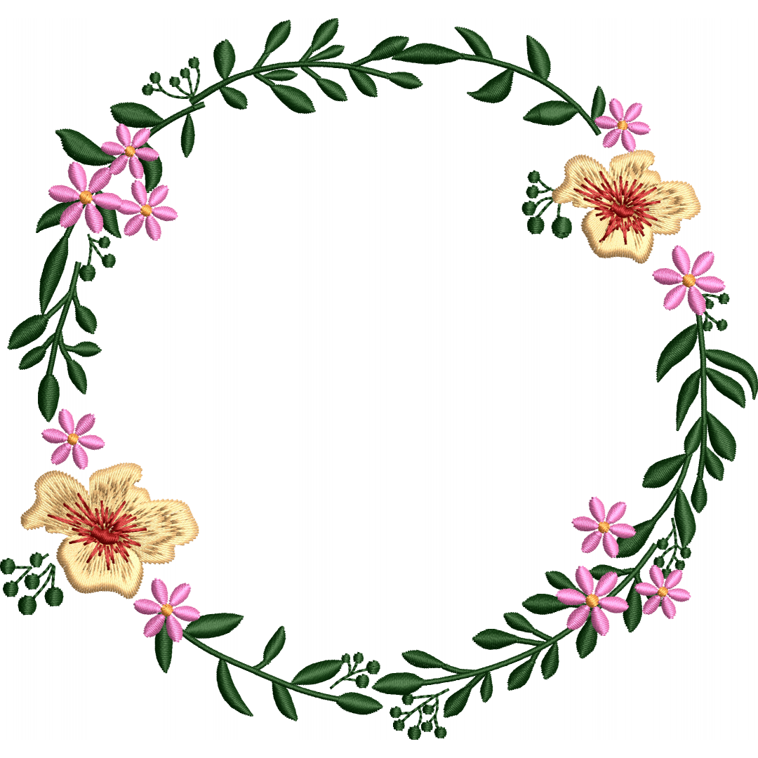 Garland 104f with flowers