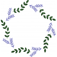 Wreath embroidery design 235f