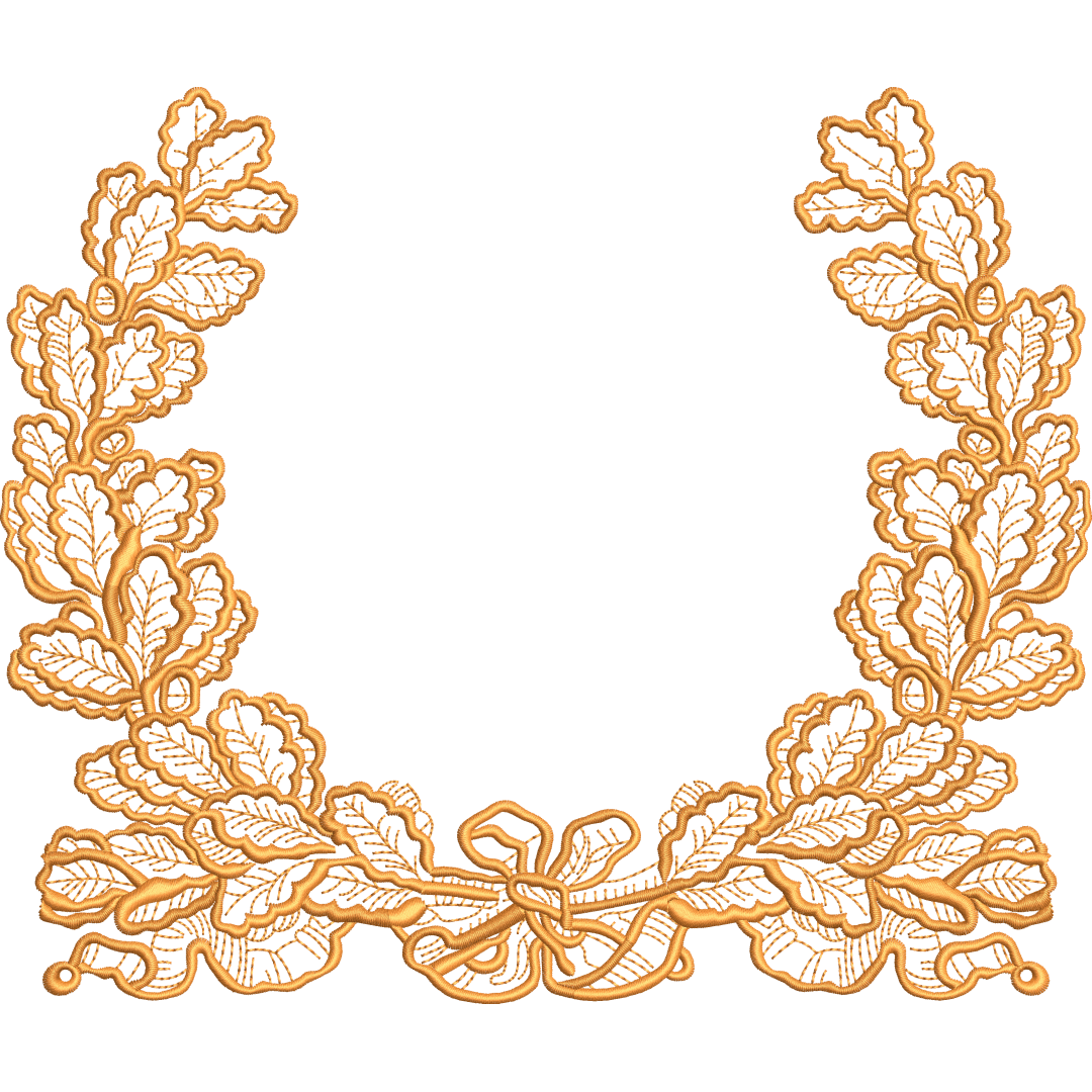 Wreath embroidery design 252f