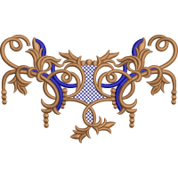 Wreath maraş embroidery design 253f