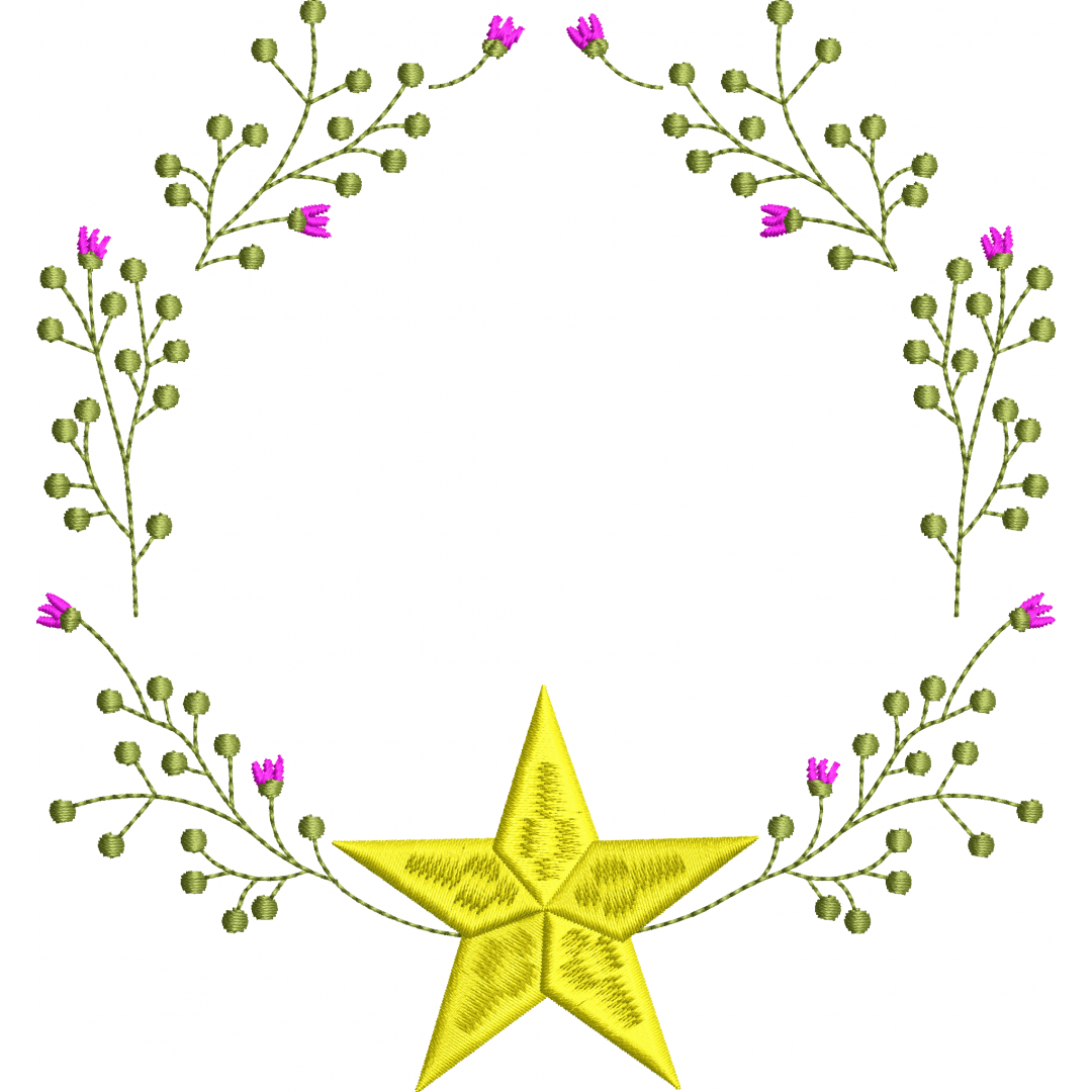 Wreath 97f 34f stars