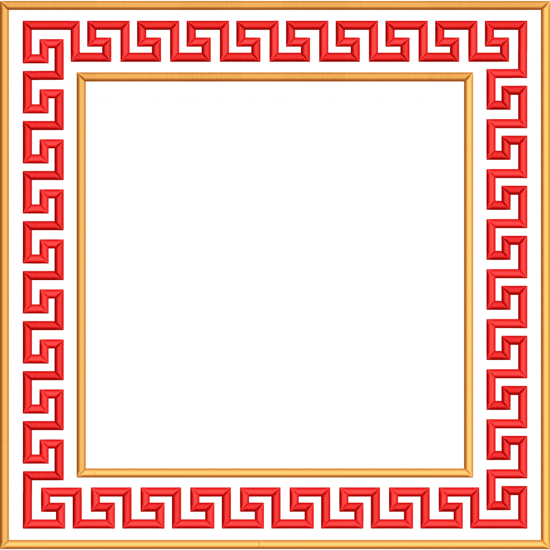 Frame 10f edge pattern square