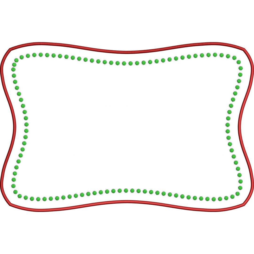 Frame napkin embroidery design