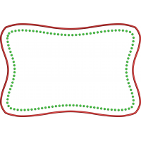 Frame napkin embroidery design