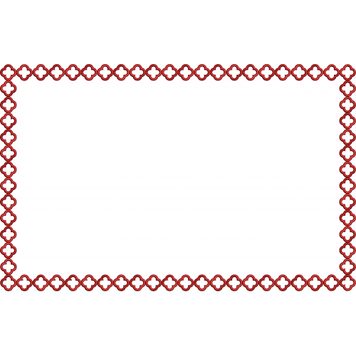 Frame 18f rectangular single row with frame pattern