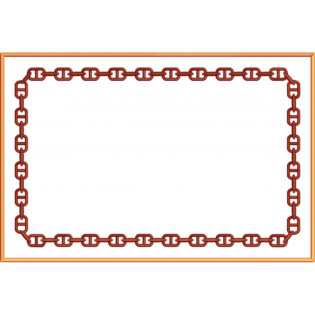 Frame 30f chain thick rectangle