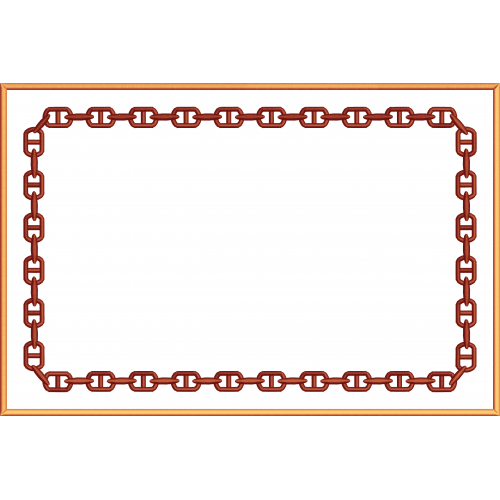 Frame 30f chain thick rectangle