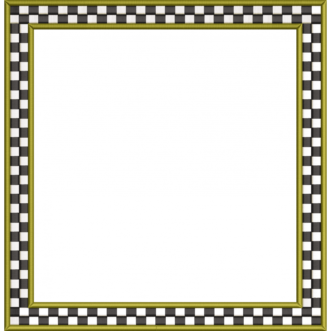 Frame 38f checkered square (with thick edges)
