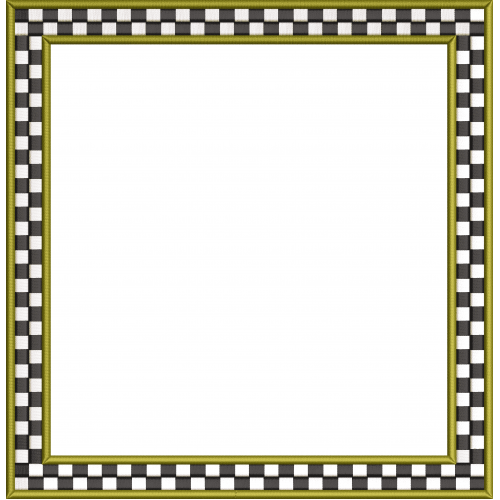 Frame 38f checkered square (with thick edges)