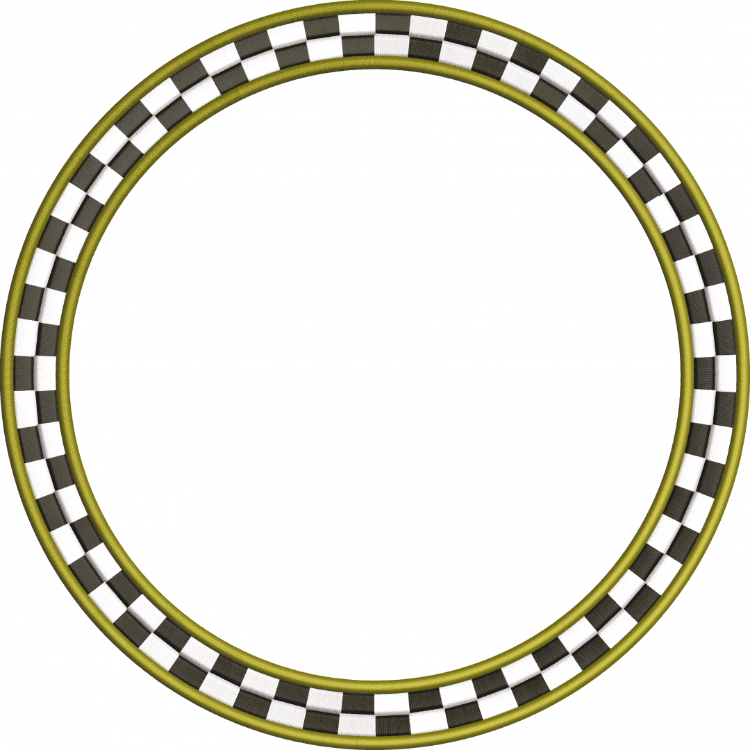 Frame 38f checkered round