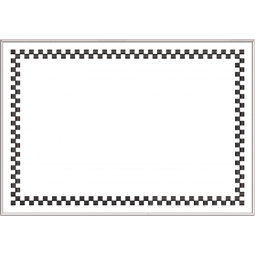 Frame 42f checkered rectangle