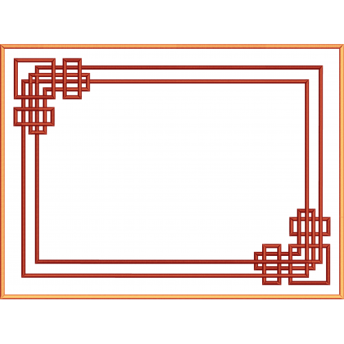 Frame 95f rectangular double corner