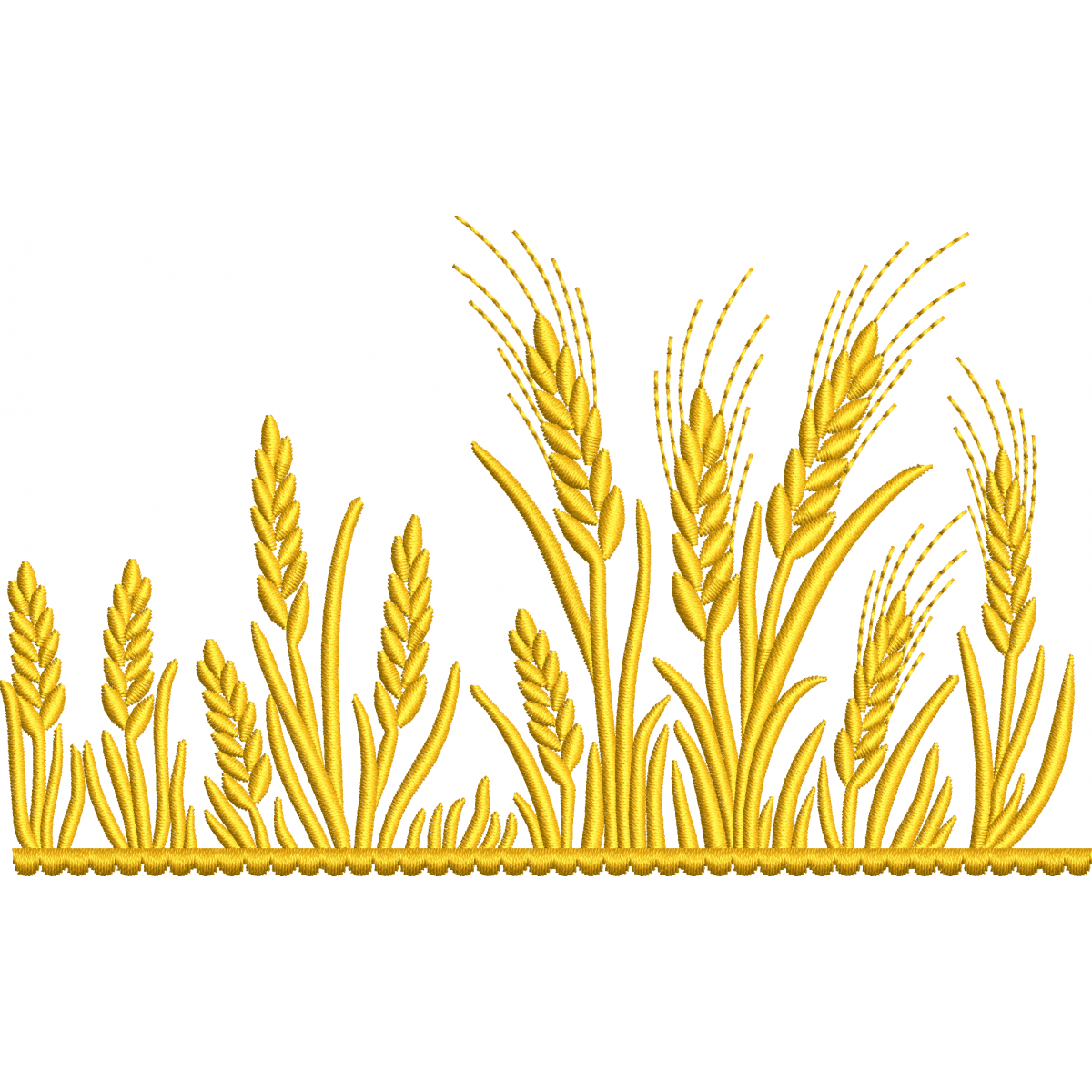 Wheat field embroidery design
