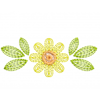 Boutonniere embroidery design