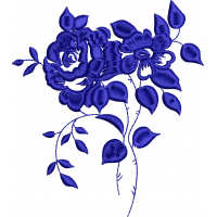 Flower embroidery design 186f
