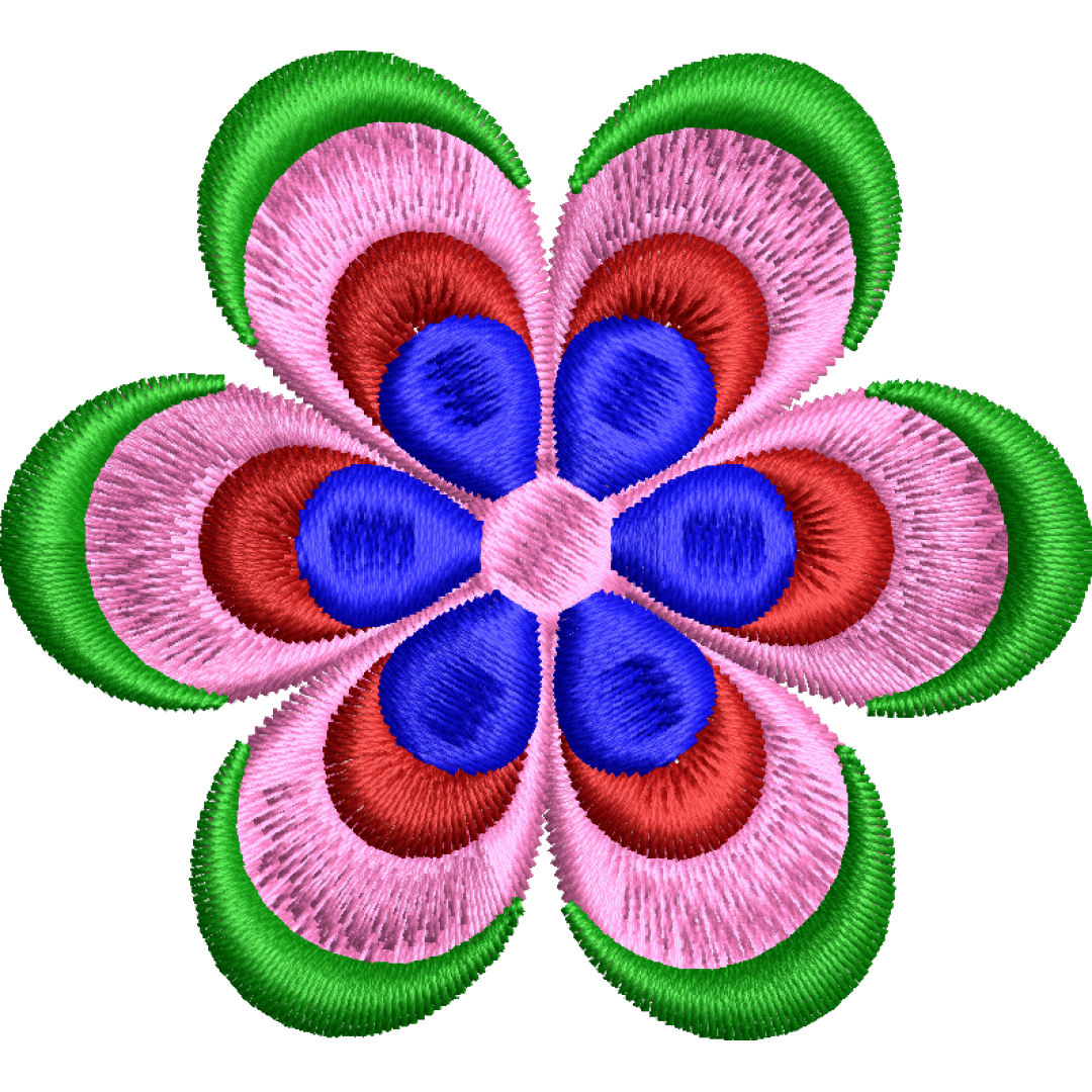 Flower embroidery design 188f