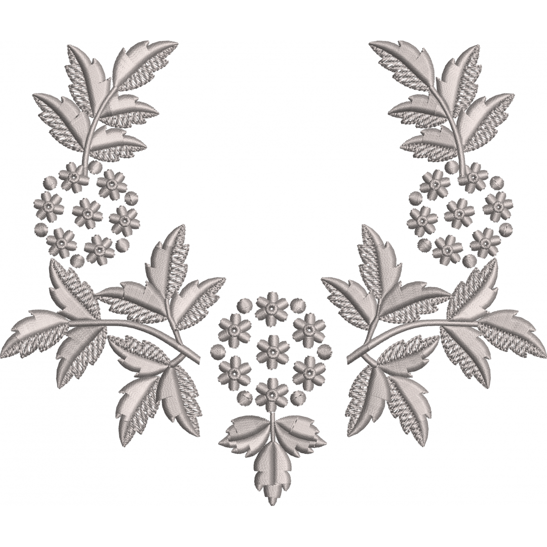 Flower embroidery design 65f