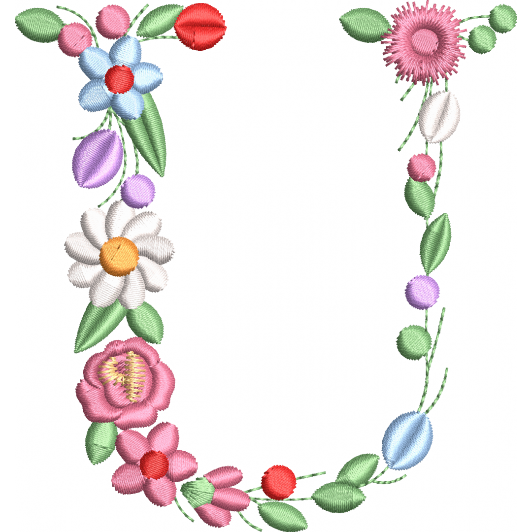 The flowery letter 1f U