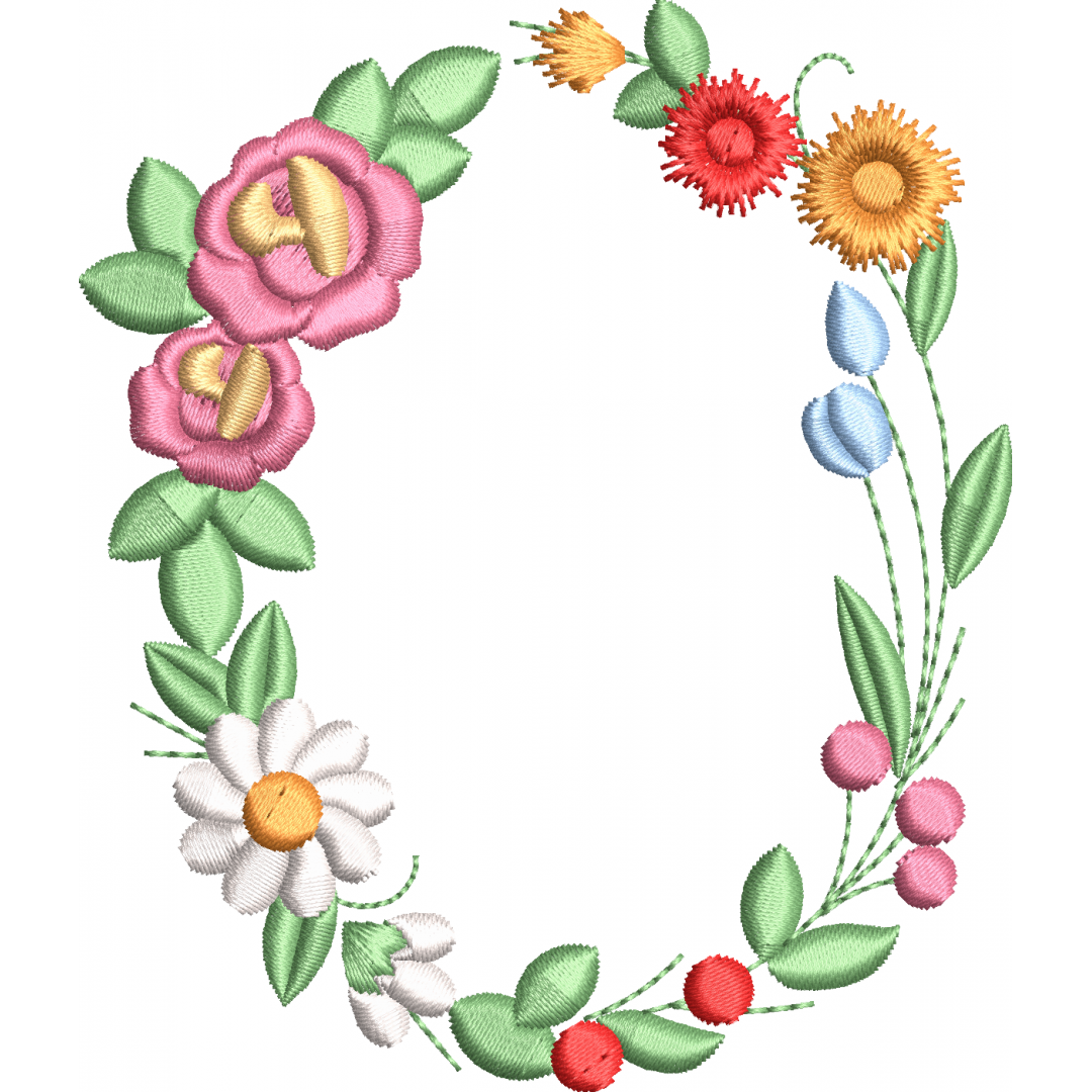 The flowery letter 1f O