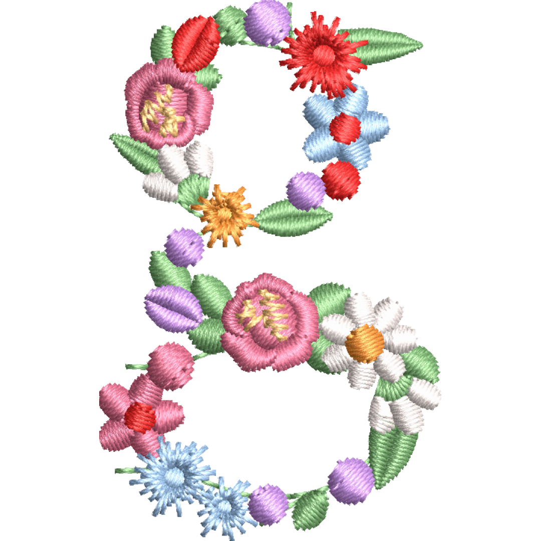 The flowering letter 1f g