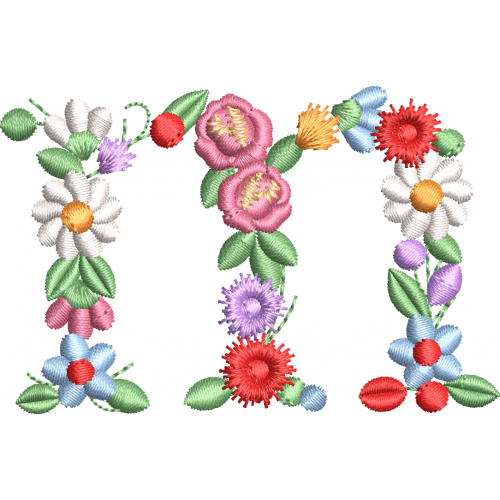 The flowery letter 1f m