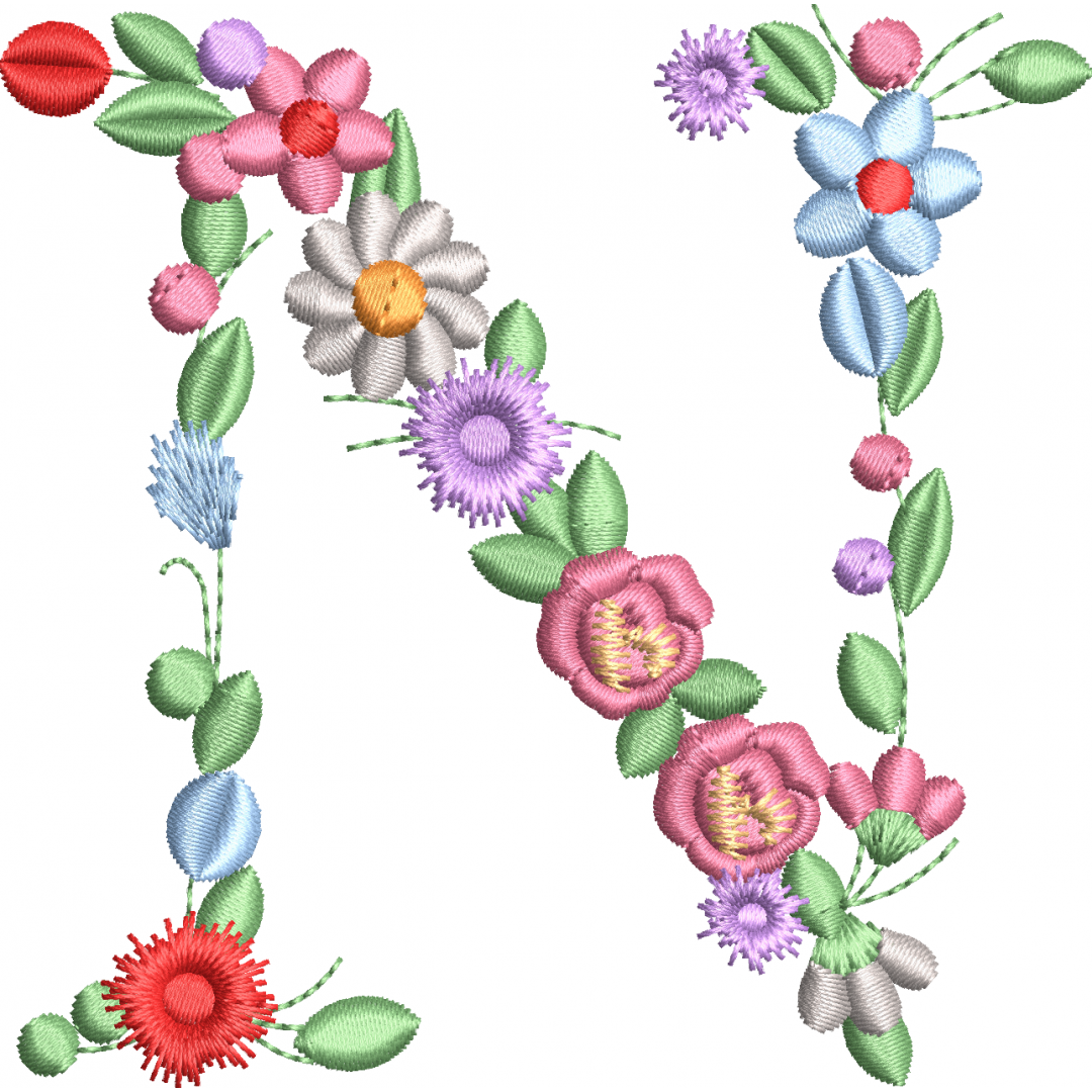The flowery letter 1f N