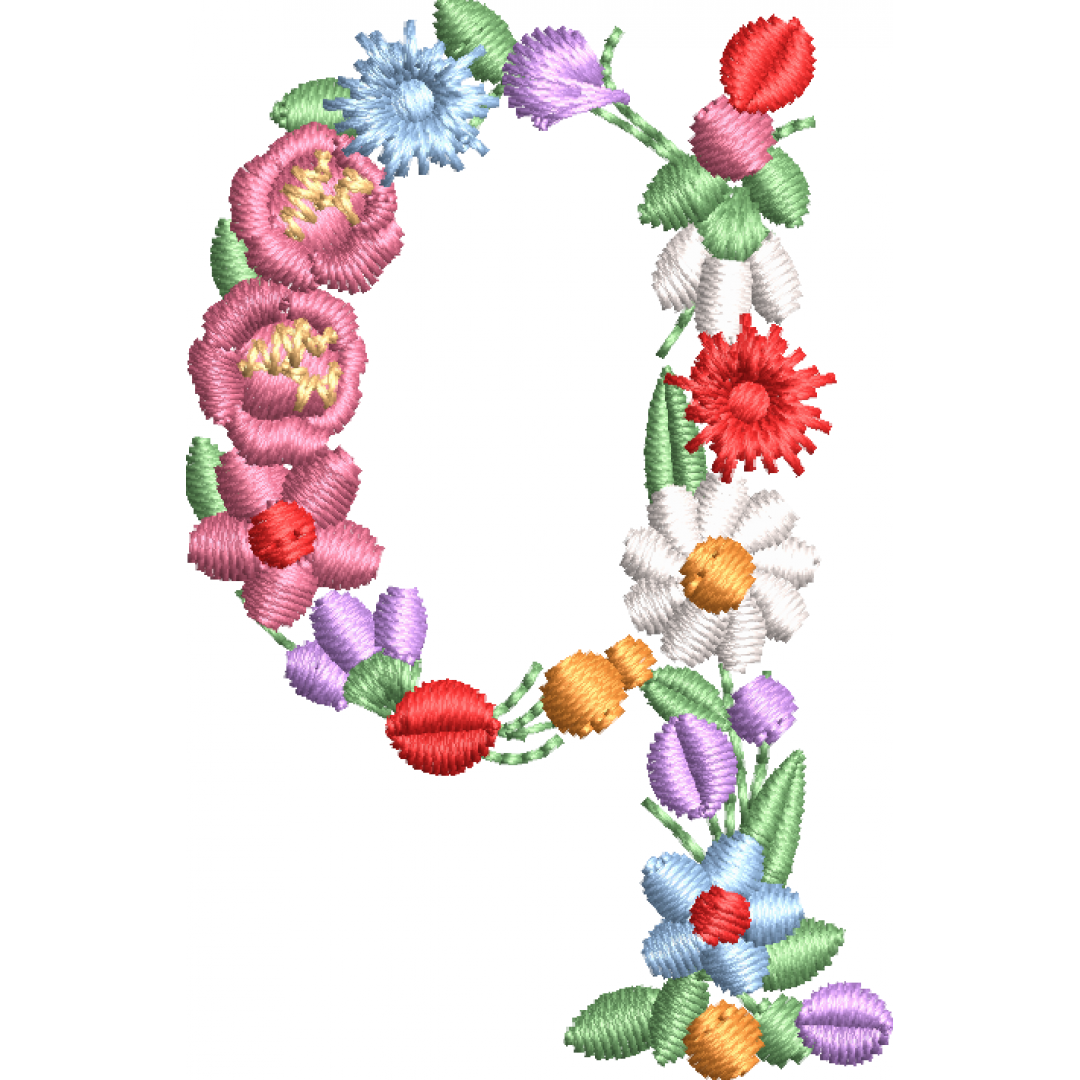 The flowery letter 1f q