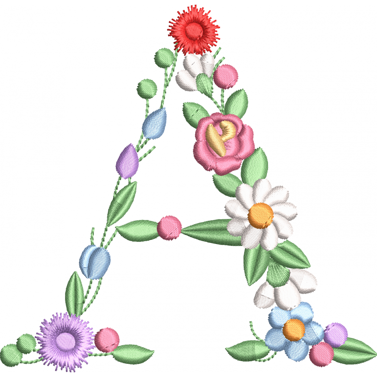 The flowery letter 1f A
