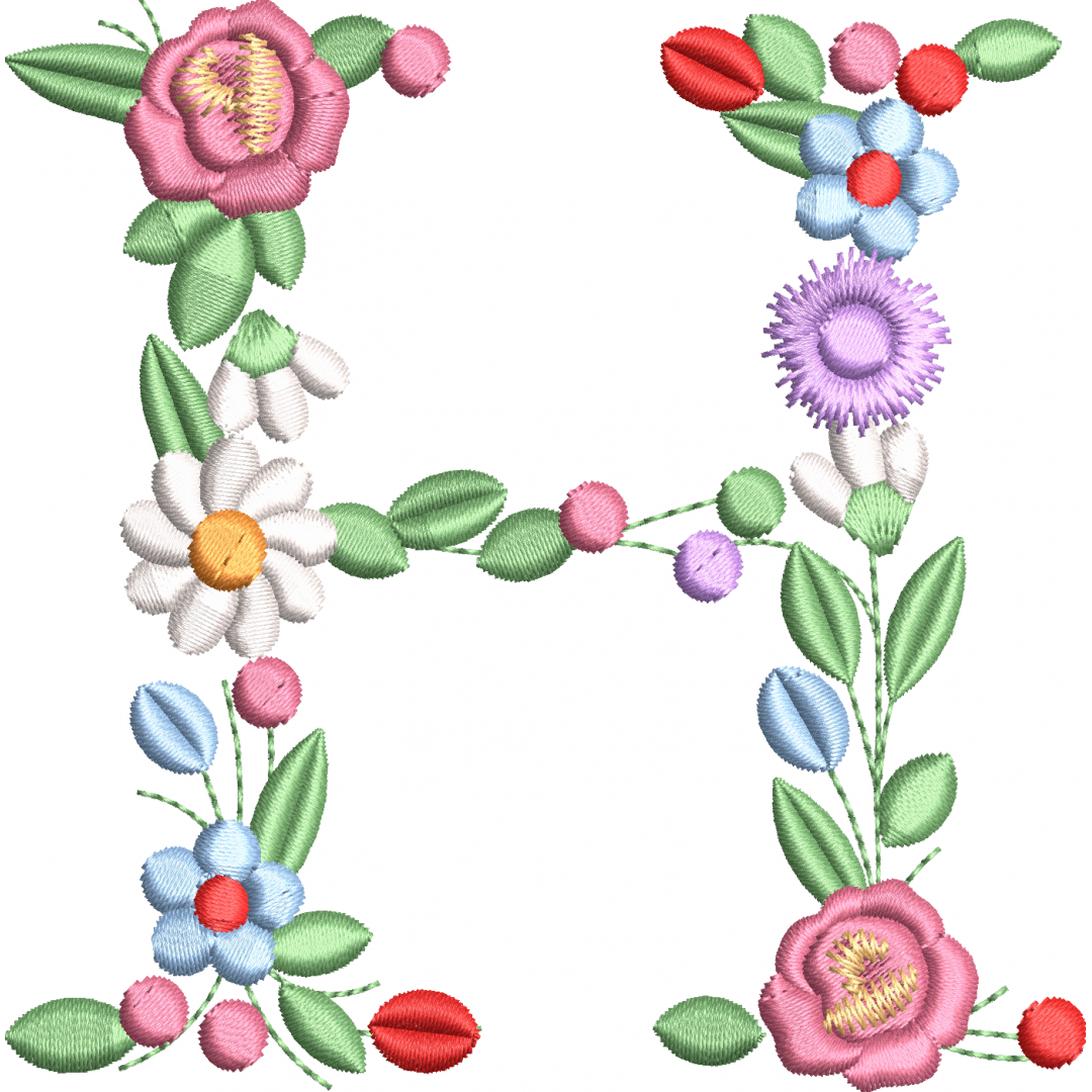The flowery letter 1f H