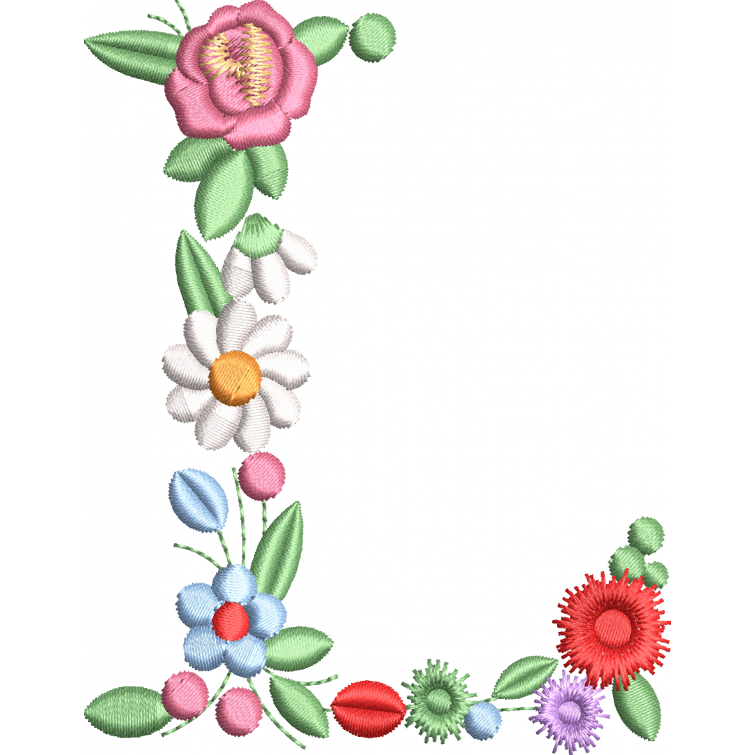 The flowery letter 1f L