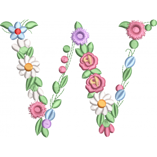 The flowery letter 1f W