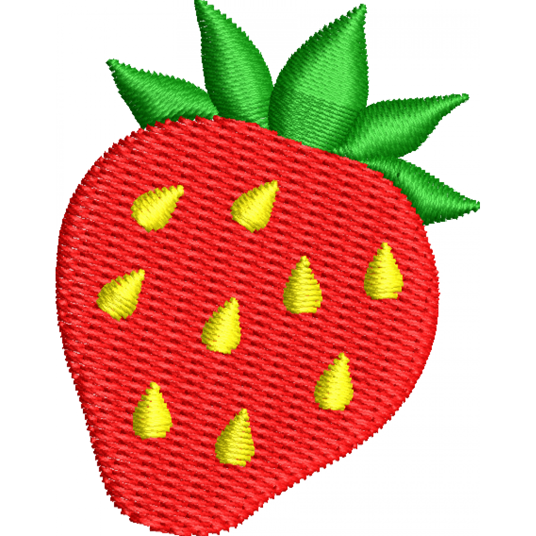 Strawberry embroidery design 3f
