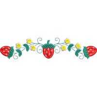 Strawberry embroidery design 5f