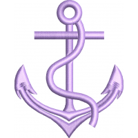 Anchor embroidery design 13f