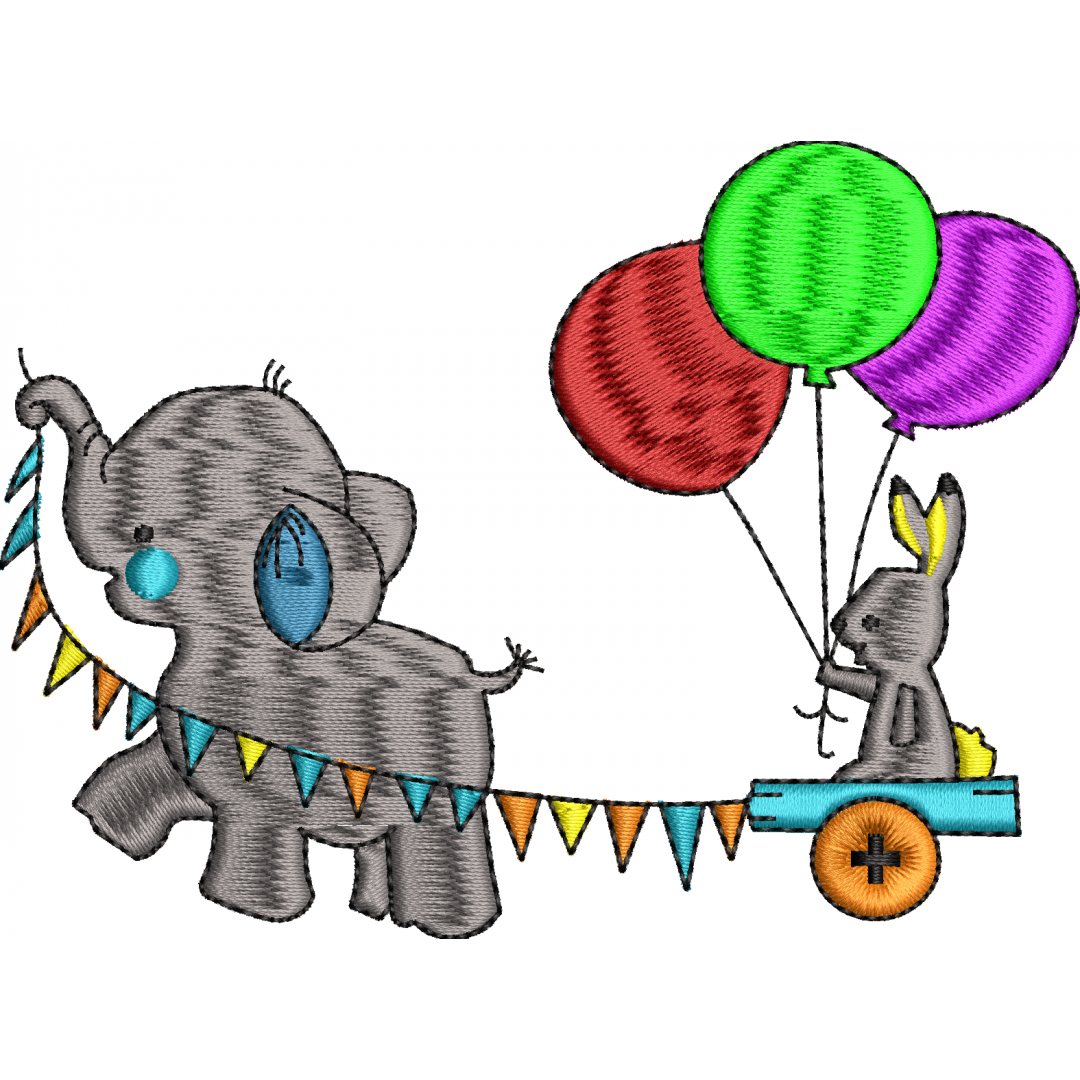 Elephant 4f balloon rabbit