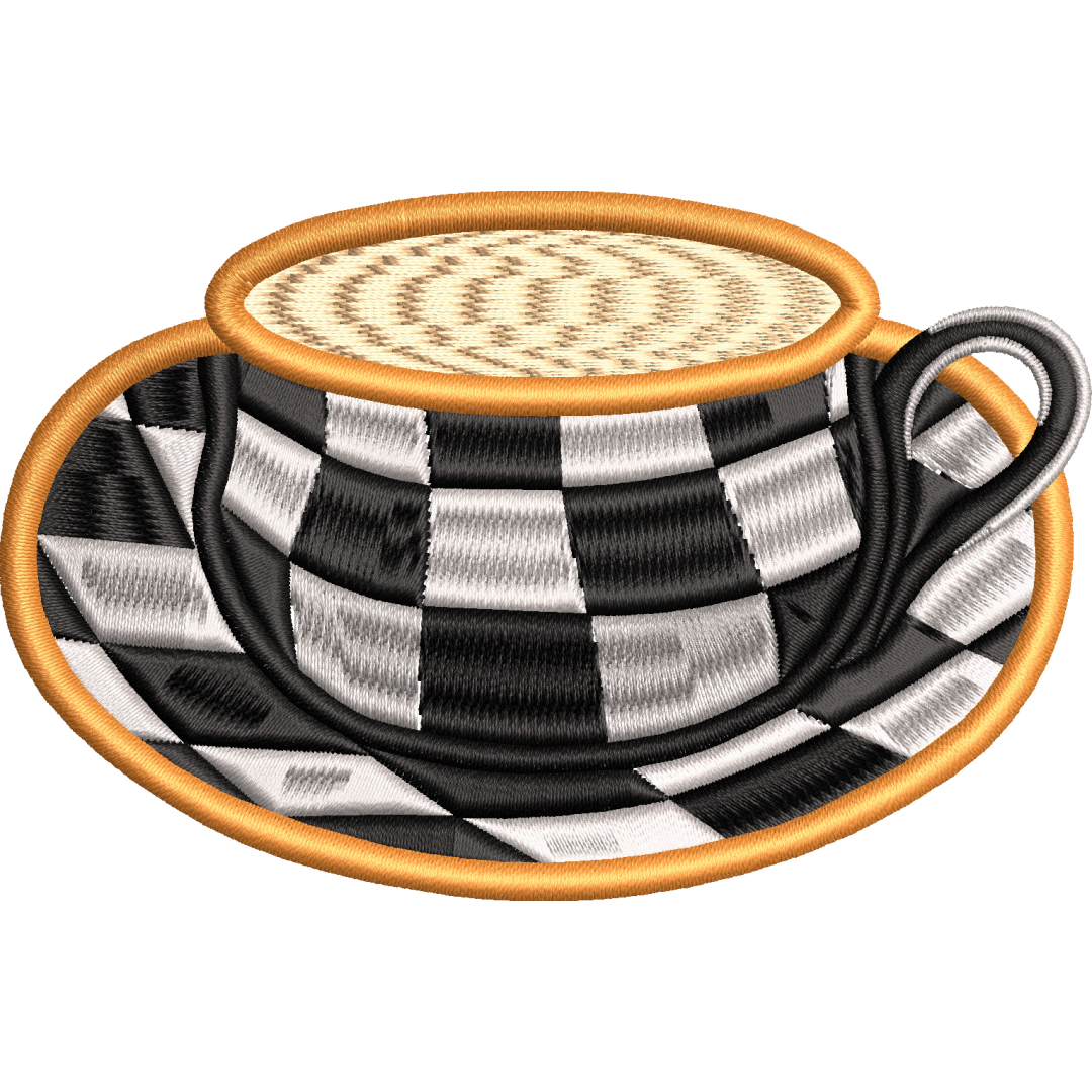 Cup 2f checkered