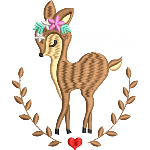 Gazelle embroidery design