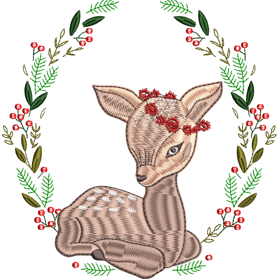 Gazelle embroidery design 31f