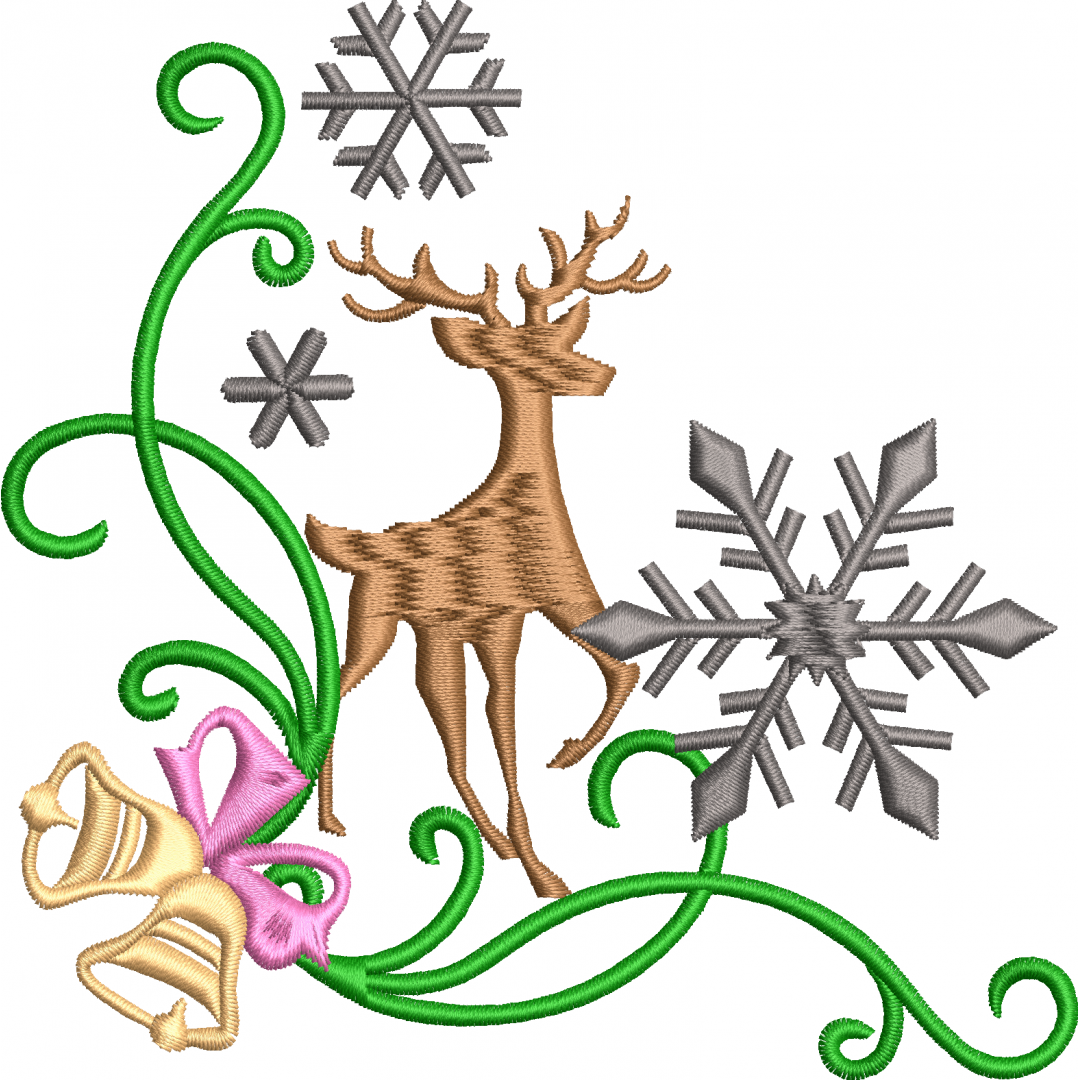 Deer 3f snowflake